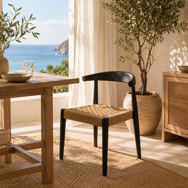Chaise Horn en bois massif